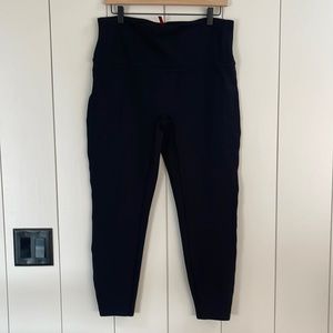 Spanx black XL thick 25” high rise